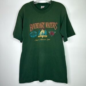 Vintage Fruit Of The Loom Boundary Waters Minnesota Tshirt Large 90s